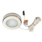 VEW Galaxy Round LED Cabinet Light Steel 2.6W 192lm