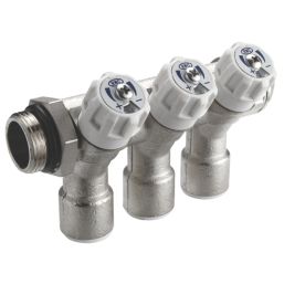 Reliance Valves 3-Port Potable Water Manifold 15mm x 3/4"