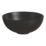 Swirl Chagan Matt Black Basin No Tap Holes 328mm