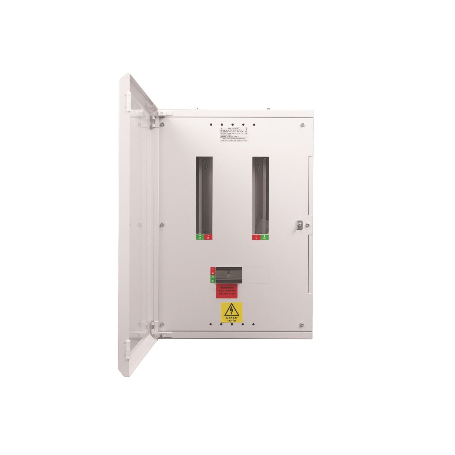 MK Sentry 8-Way Non-Metered 3-Phase Type A Distribution Board (120YW)