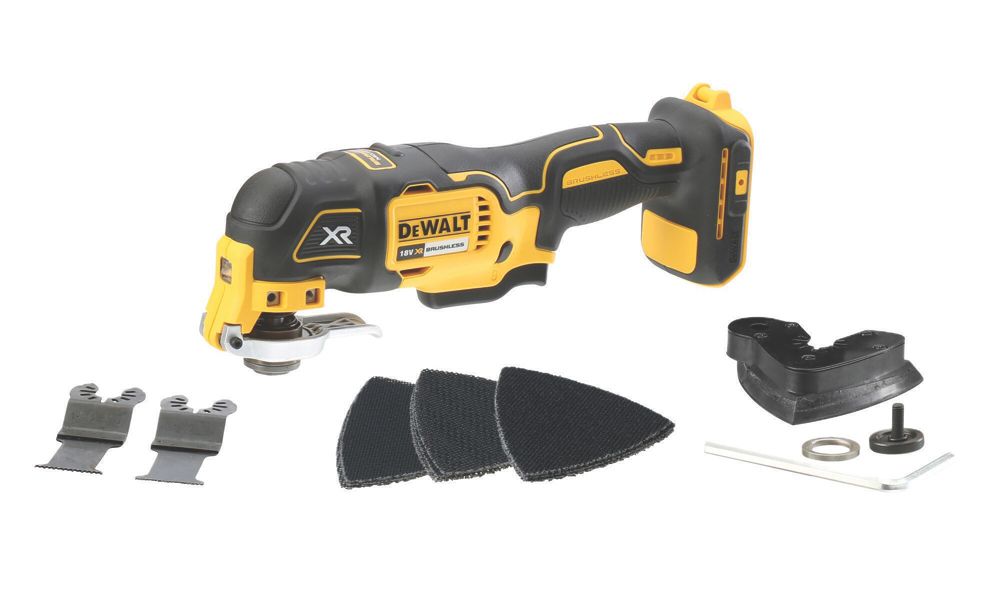 Outil multifonction DeWALT sans fil 18V XR 300W DCS355NT avec 37