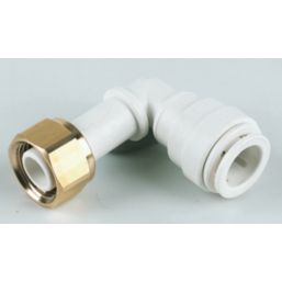 JG Speedfit  Plastic Push-Fit Angled Tap Connector 15mm x 1/2"