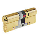 Yale Fire Rated 3 Star Double Platinum Euro Profile Cylinder 40-50 (90mm) Brass