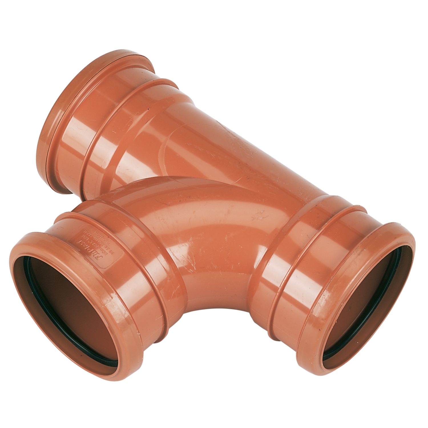 FloPlast Push-Fit 87.5° Triple Socket Equal Junction 110mm (12152)