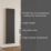 Azur Horizon 1800mm x 470mm 3511BTU Black Vertical Aluminium Radiator