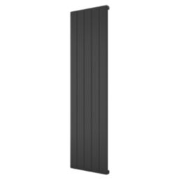Azur Horizon 1800mm x 470mm 3511BTU Black Vertical Aluminium Radiator