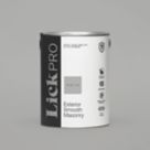 LickPro 5Ltr Smooth Grey BS 00 A 05 Masonry Paint