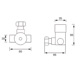 Infratap WR-ATMV1 Manual Temperature Mixer Valve 61mm