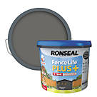 Ronseal  Fence Life Plus Shed & Fence Treatment Charcoal Grey 9Ltr