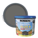 Ronseal Fence Life Plus Shed & Fence Treatment Charcoal Grey 9Ltr