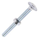 Timco Carriage Bolts Carbon Steel Zinc-Plated M6 x 60mm 100 Pack