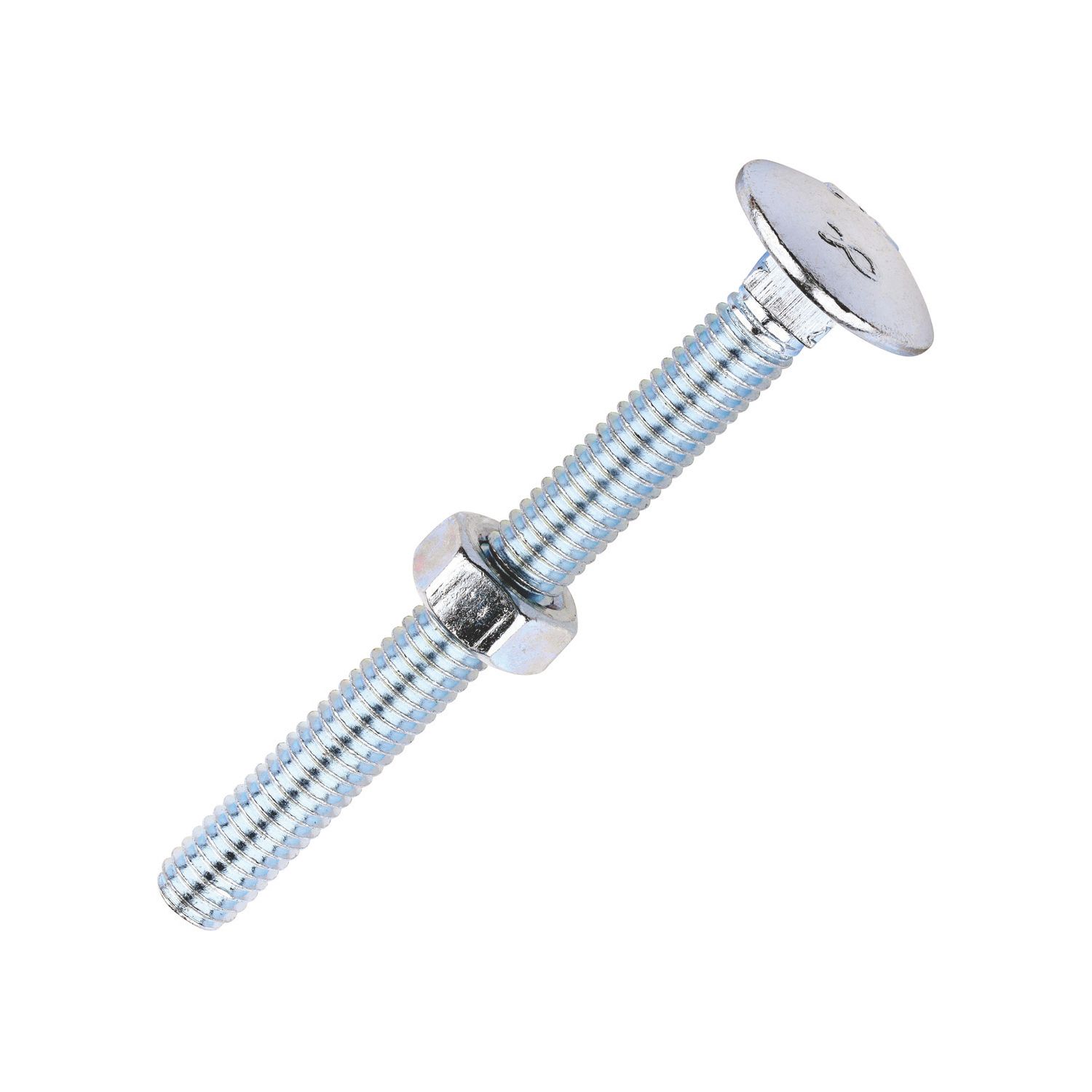 Timco Carriage Bolts Carbon Steel Zinc-Plated M6 x 60mm 100 Pack (121KF)