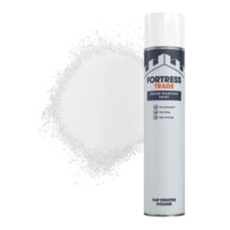 Fortress Trade 750ml White Matt Grass Marking Spray Paint