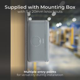 British General   13A 1-Gang DP Switched Metal Clad Power Socket  with White Inserts