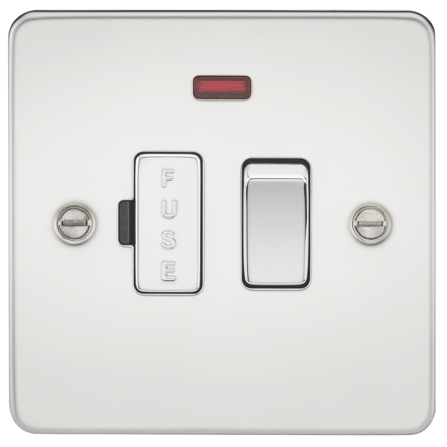 Knightsbridge 13A Switched Fused Spur with LED Polished Chrome (121TY)