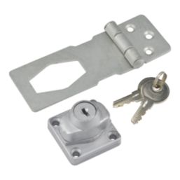 Smith & Locke Hasp & Staple with Lock Galvanised 89mm