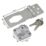 Smith & Locke Hasp & Staple with Lock Galvanised 89mm