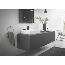 Hansgrohe Vernis Shape 100 Matt Black 148mm Cloakroom Lever Mono Basin Mixer Tap
