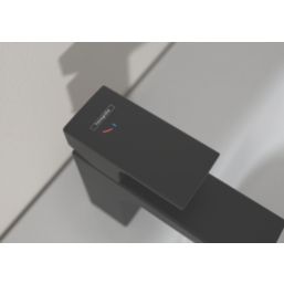 Hansgrohe Vernis Shape 100 Matt Black 148mm Cloakroom Lever Mono Basin Mixer Tap