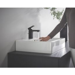 Hansgrohe Vernis Shape 100 Matt Black 148mm Cloakroom Lever Mono Basin Mixer Tap