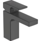 Hansgrohe Vernis Shape 100 Matt Black 148mm Cloakroom Lever Mono Basin Mixer Tap