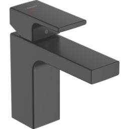 Hansgrohe Vernis Shape 100 Matt Black 148mm Cloakroom Lever Mono Basin Mixer Tap