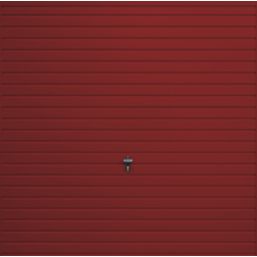 Gliderol Horizontal 8' x 6' 6" Non-Insulated Frameless Steel Up & Over Garage Door Ruby Red