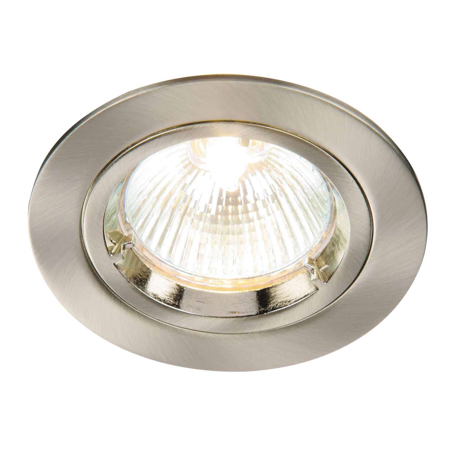Saxby Cast Fixed Recessed Downlight Satin Nickel (121VX)