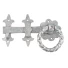 GateMate Ornamental Ring Gate Latch Silver 250mm