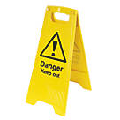 Danger Keep Out A-Frame Safety Sign 600 x 290mm