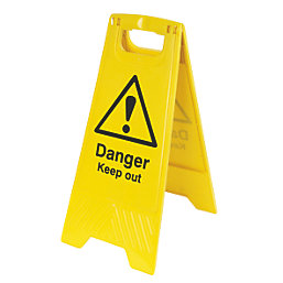 Danger Keep Out A-Frame Safety Sign 600mm x 290mm