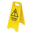 Danger Keep Out A-Frame Safety Sign 600mm x 290mm
