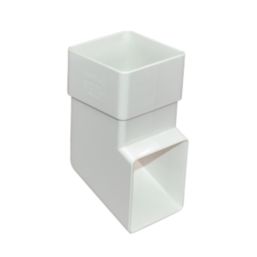 FloPlast  Square Shoe White 65mm