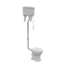 Traditional Soft-Close High-Level Toilet & Seat Dual-Flush 6Ltr