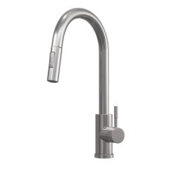 ETAL Cato  Pull-Out Style Kitchen Mixer Tap Brushed Steel Finish