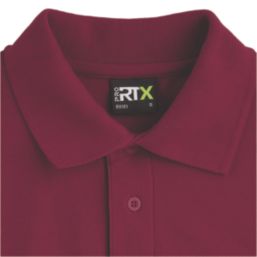 Pro RTX  Polo Shirt Burgundy Small 35 / 37" Chest