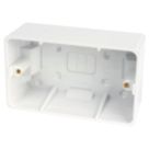 Hager Sollysta WMPB2/46 2-Gang Surface Pattress  Back Box 46mm