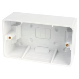 Hager Sollysta WMPB2/46 2-Gang Surface Pattress  Back Box 46mm