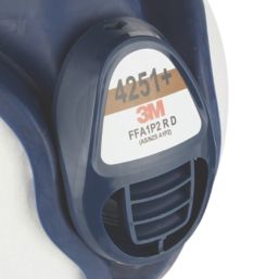 3M 4251+ One Size Half Mask Respirator with Filters A1-P2