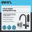 Swirl Danube 3-in-1 Instant Boiling Water Tap Matt Black