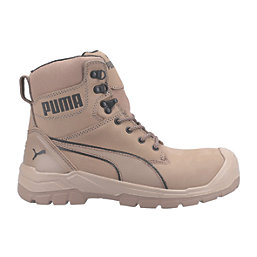 Puma Conquest   Lace & Zip Safety Boots Grey Size 12