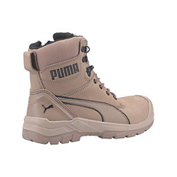 Puma Conquest   Lace & Zip Safety Boots Grey Size 12