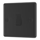 LAP  20A 16AX 1-Gang 2-Way Switch  Matt Black with Black Inserts