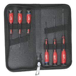 Milwaukee  Mixed  Precision Screwdriver Set 6 Pieces