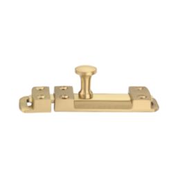 Smith & Locke Flat Door Bolt Brushed Brass 60mm