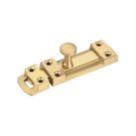 Smith & Locke Flat Door Bolt Brushed Brass 60mm