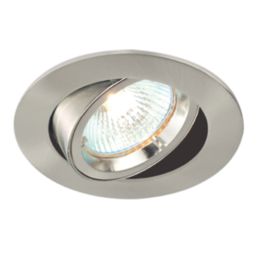 Saxby Cast Tilt  Recessed Downlight Satin Nickel
