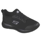 Skechers Squad SR Size 2 Womens Black  Slip-On Occupational Work Trainers