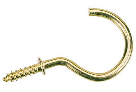 Solid Brass Cup Hooks