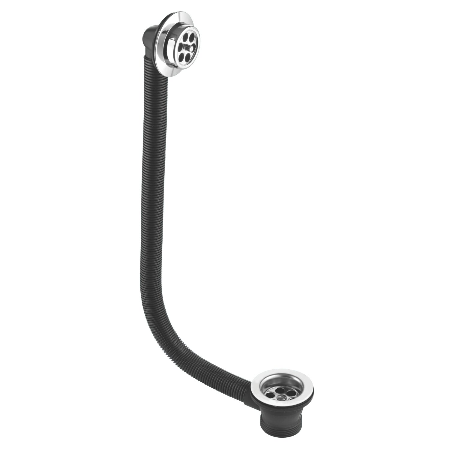 McAlpine Bath Waste & Overflow Chrome 16" (1236P)